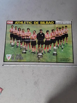 Póster Fútbol Athletic de Bilbao 75 Años