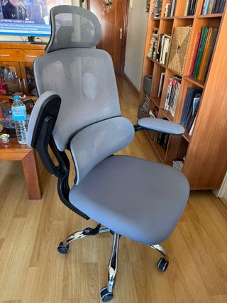Silla de escritorio ergonómica gris