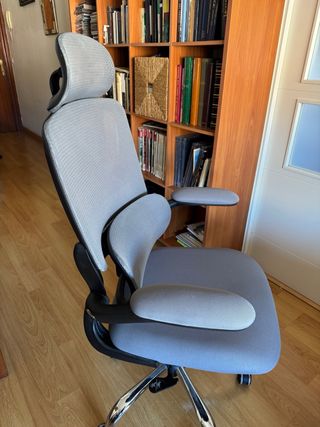 Silla de escritorio ergonómica gris