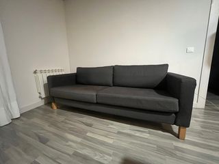 2 Sofás 3 Plazas Gris 205x90