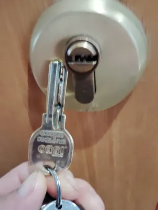 Puerta blindada madera