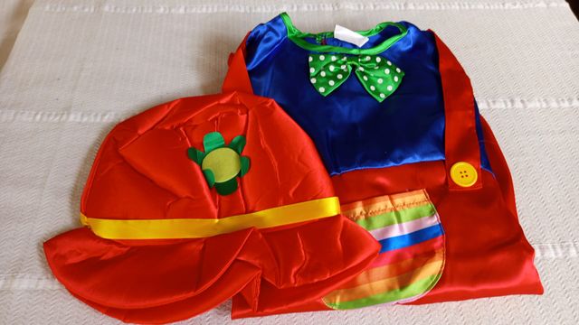 Disfraz Payaso Rojo Adulto XL Nuevo