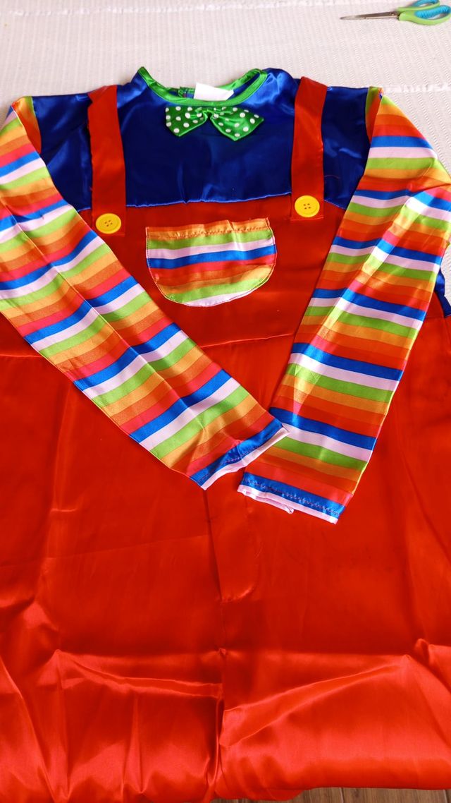 Disfraz Payaso Rojo Adulto XL Nuevo