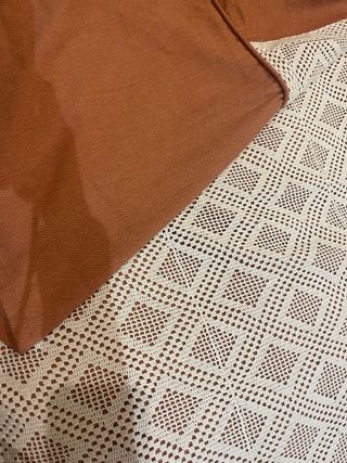 Gran colcha crochet forrada. Conjunto 2 cojines