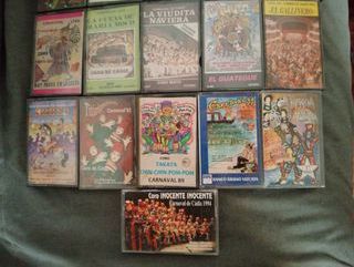 Lote 21 Casetes Coros Carnaval Cádiz