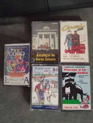 Lote 21 Casetes Coros Carnaval Cádiz