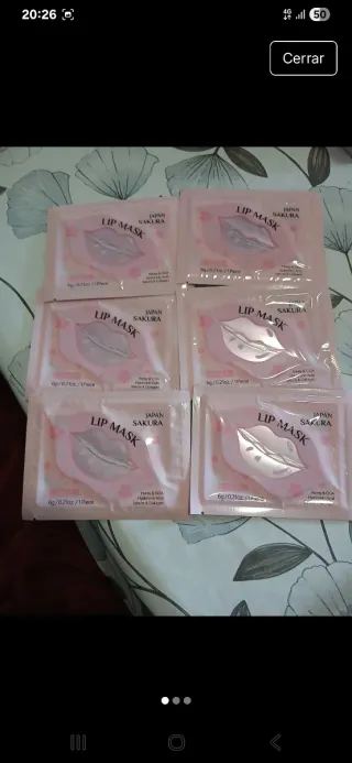 6 Mascarillas para labios Japan Sakura