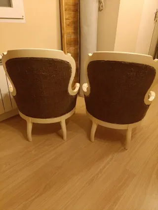 2 Sillones Orejeros Estilo Clásico