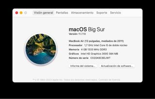MacBook Air 13 (2011) i5 4GB RAM 121GB SSD