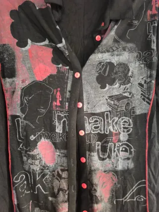 Camiseta estampada manga larga y camisa