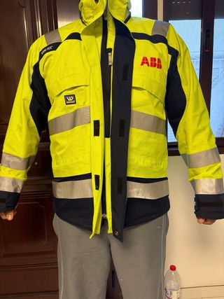 Chaqueta ignífuga, reflectante, impermeable
