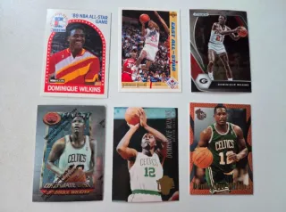Lote - conjunto de 30 cards de Dominique Wilkins.