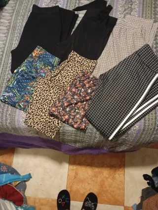 Lote pantalones mujer leggings estampados