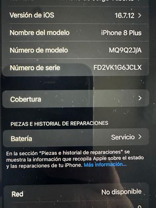 iPhone 8 Plus 256 GB Oro