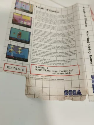 Sega Master System Castle of Illusion