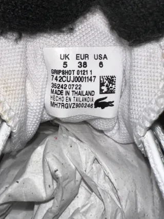 Lacoste Gripshot Bianche Nere