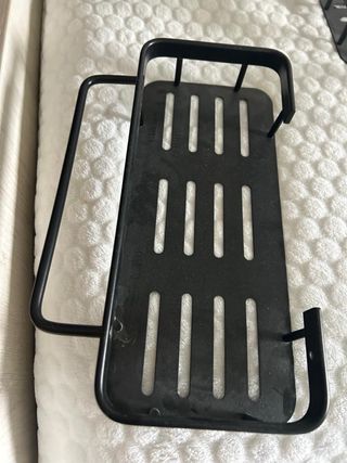 Estanterías de metal para baño (negras)