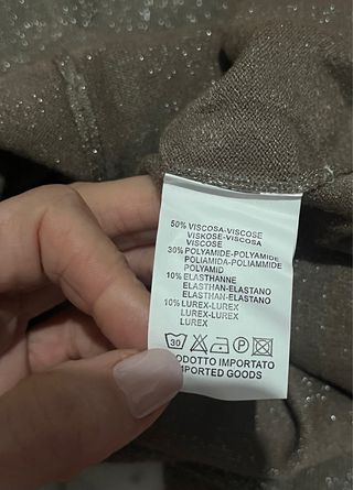 Maglione Beauty Women lurex collo alto