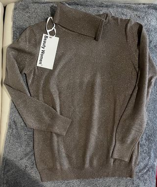 Maglione Beauty Women lurex collo alto