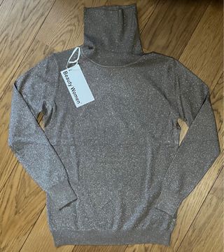 Maglione Beauty Women lurex collo alto