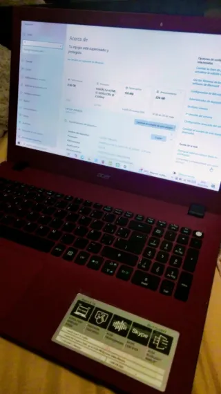 Portátil Acer Aspire E15 Rojo