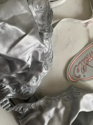 Reggiseno Armelle Seta Tg 2 Argento