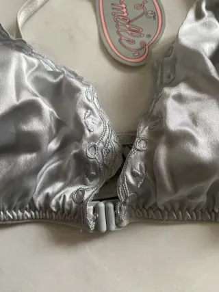 Reggiseno Armelle Seta Tg 2 Argento