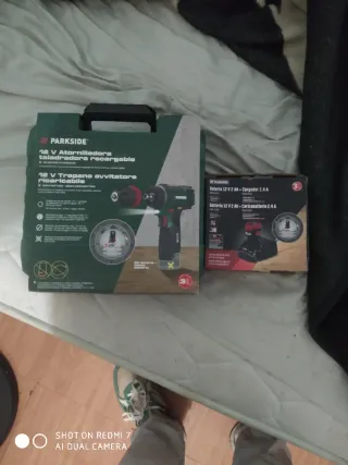 Taladro Atornillador Parkside 12V con bateria