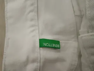 Jeans uomo Benetton bianchi