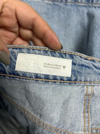 Short denim mujer Zara ancho 46