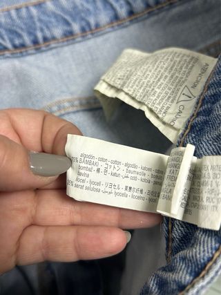 Short denim mujer Zara ancho 46