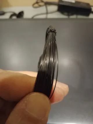 Pulsera de pelo negra