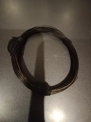 Pulsera de pelo negra