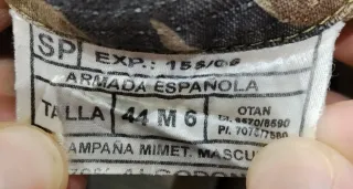 Uniforme Infantería de Marina antiguo