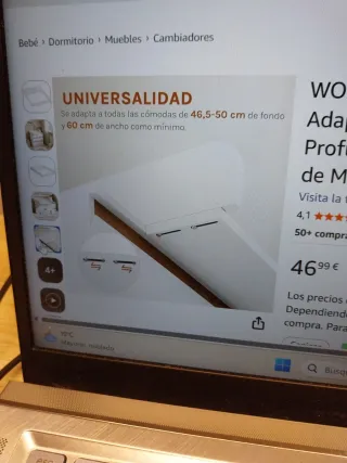 Cambiador bebé 80x80