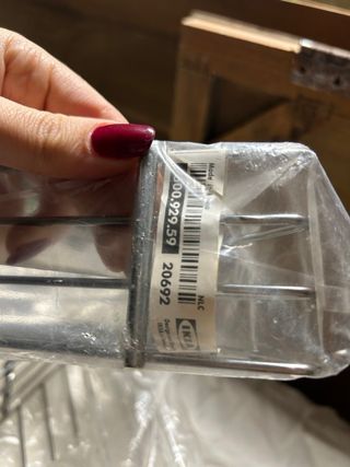 2 Porta oggetti in metallo e plastica