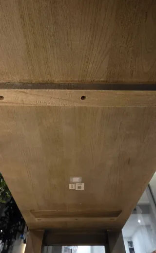 Mesa de centro madera maciza olmo