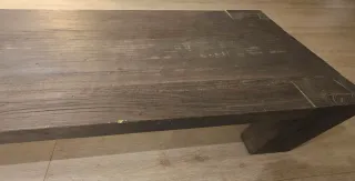 Mesa de centro madera maciza olmo