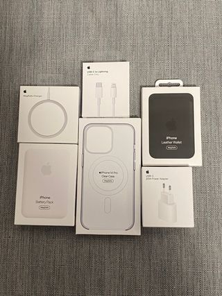 Accessori Apple MagSafe per iPhone: Caricabatterie, batteria, cavo e custodia