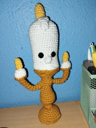 Lumiere Bella y Bestia Crochet