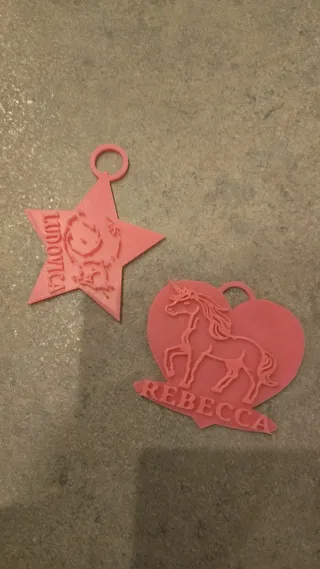 Portachiavi personalizzabile stampa 3D