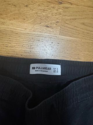 Pantalones Cargo Negros Talla S