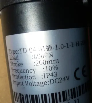 Actuador lineal eléctrico 12V