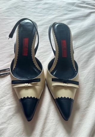 Zapatos CH Talla 37 Beige/Azul
