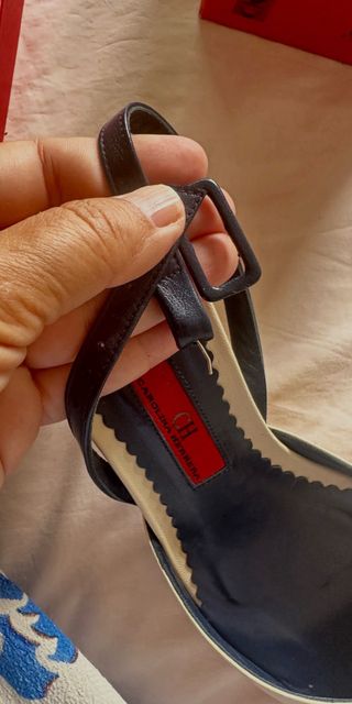 Zapatos CH Talla 37 Beige/Azul