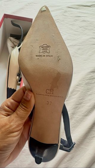 Zapatos CH Talla 37 Beige/Azul