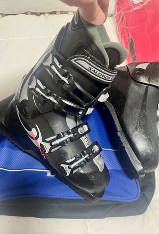 Botas de esquí Salomon negras 27,5(41/42)+cascoM.