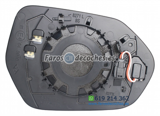 Cristal Espejo Retrovisor Izquierdo Convexo Térmi