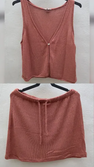 Conjunto top y falda