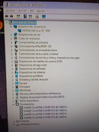 PC Gaming Intel 8100 HDMI SSD